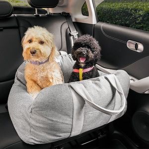 NWT Funny Fuzzy Dog Car Seat Bed - First Class
